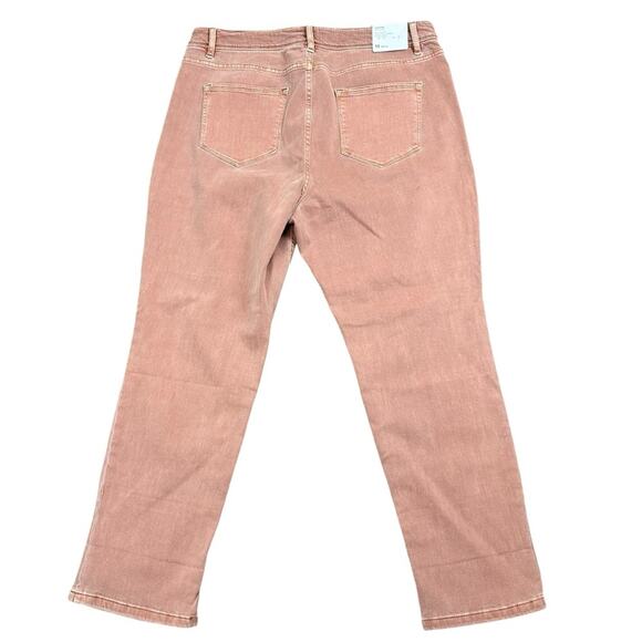 J. Jill Denim - J Jill Denim High Rise Cropped Jeans Size 14 Petite Light Auburn NWT